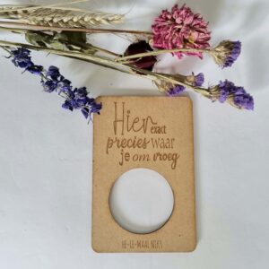 Kaart He-le-maal niks